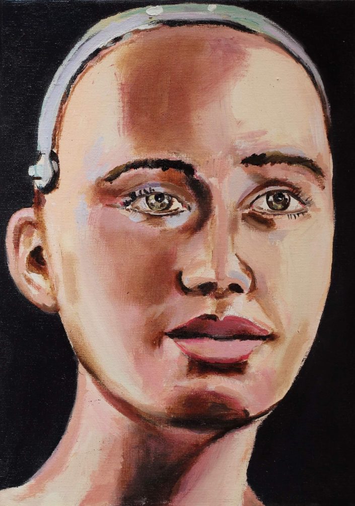 A.I. 2019. oil on canvas 34 x 24 cm